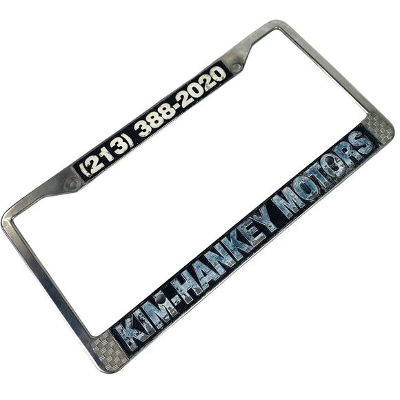 KIM-HANKEY MOTORS Dealership Car Accessories  Metal License Plate Frame Holder - Picture 2 of 8